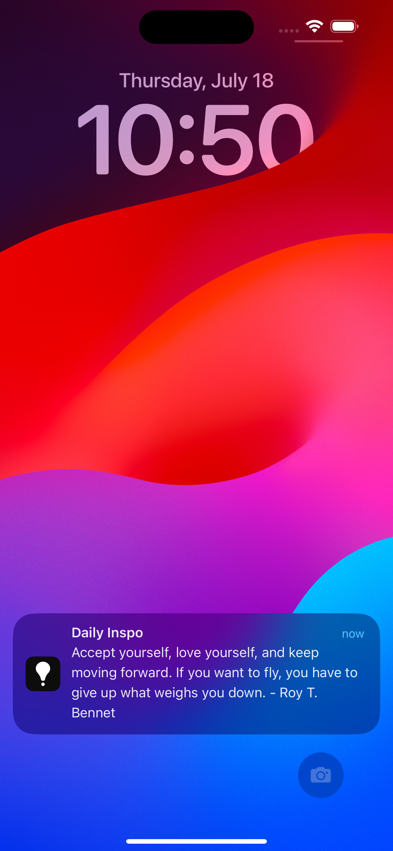 Daily Inspo Settings