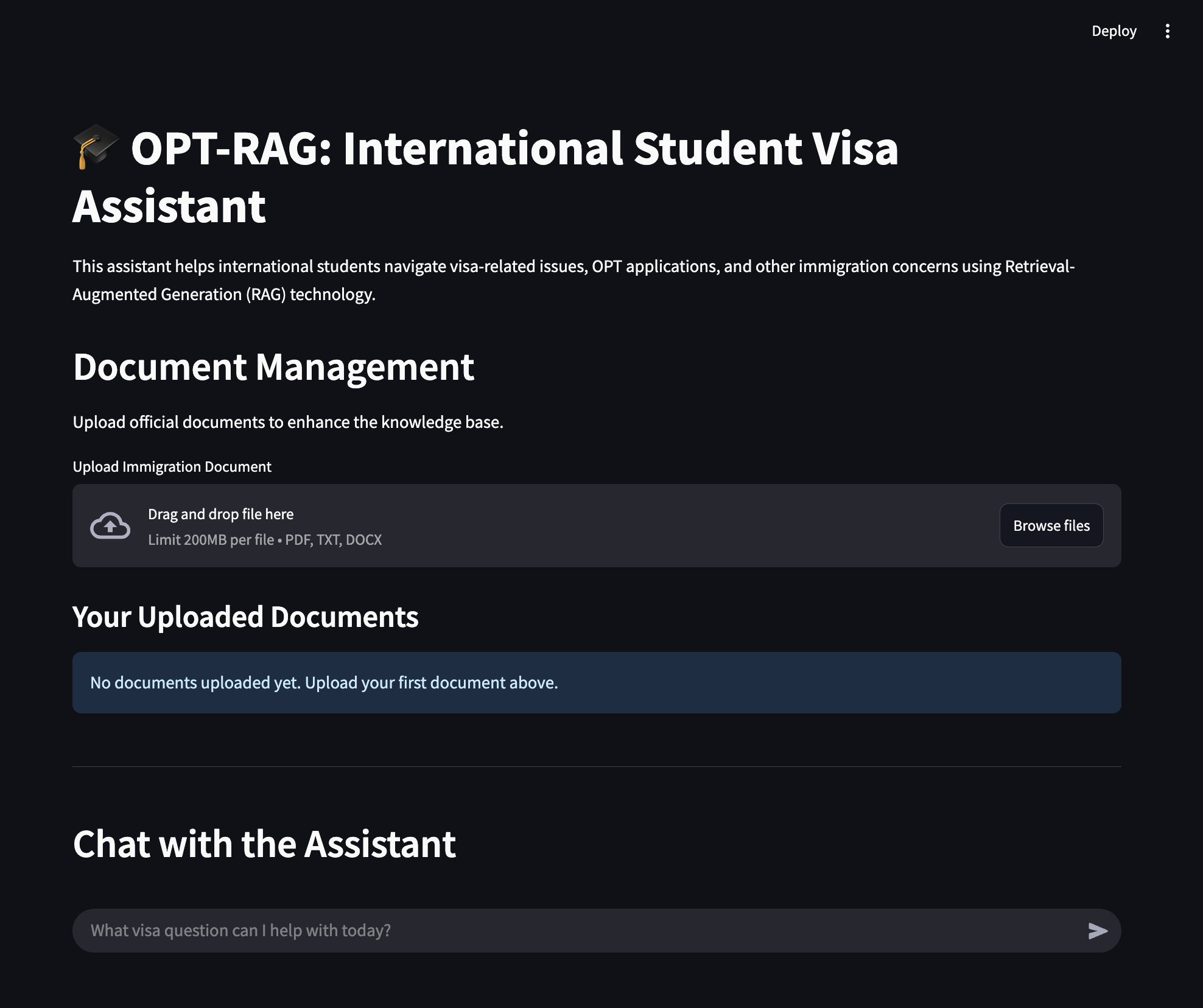 OPT-RAG User Interface